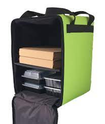 Insulated Food Delivery Bag For Cycle Bike Scooter Courier For Uber Eats Deliveroo Green