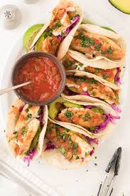 Try this healthier airfryer version tonight using our compact airfryer! Air Fryer Fish Tacos Without Breading Clean Eating Kitchen
