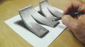 08.09.2015 · how to draw the letter a in 3dwhat you'll need:pencileraserblack marker medium size tipblack marker fine/small tip (for cleaning up lines)light grey marker. How To Draw 3d Letter M Drawing With Pencil Trick Art For Kids Adults Easy 3d Drawing Pencil Drawings Drawing Letters