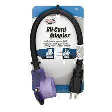 Seeking the best travel adapter for your adventures in 2020? Road Power 09542 14 3 Stw 15 To 30 Amp Rv Adapter Extension Cord With Lighted End 18 Inch Black Walmart Com Walmart Com