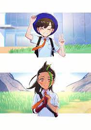 nemona and florian (pokemon and 1 more) drawn by nai_gai_hongcha | Danbooru