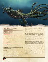 Sea Dragon Leviathan Dnd Dragons Sea Dragon Leviathan Dungeons And Dragons 5e