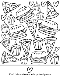 Kawaii drawings have their own style, somewhat like anime and chibi. Pizza Cute Food Coloring Pages Novocom Top