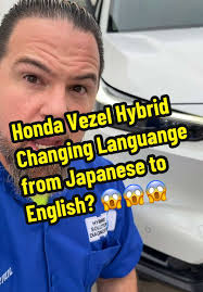 Honda Vezel Hybrid 🚗⚡️ Changing Languange from Japanese to English? 😱😱😱  #honda #hondavezel #japanesetoenglish