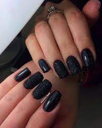 The latest fad in eth nail art industry is to go all gothic on the nail front. Matte Coffin Short Coffin Matte Black Acrylic Nails Matte
