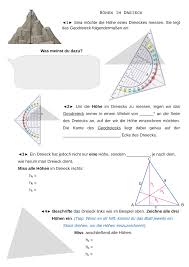 Dazu werden die formeln zum berechnen vom flächeninhalt vorgestellt. Ab Hohe Des Dreiecks Einstieg Erarbeitung Unterrichtsmaterial Im Fach Mathematik Dreieck Mathematikunterricht Bruchrechnen