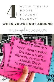 Improve Student Reading Fluency Even When You Re Not Around The Simple Classroom In 2020 Reading Fluency Special Education Reading Elementary Writing