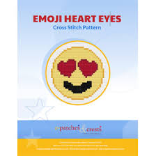 5 out of 5 stars (12) 12 reviews $ 4.90. Emoji Heart Eyes Cross Stitch Pattern Pdf Cross Stitch Pattern By E Patches Crests