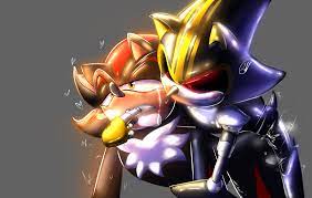 2022 2boys anthro black fur doggy style male malemale metal sonic  metal sonic 3.0 metallic body red eyes robot robot boy shadow the hedgehog  sonic the hedgehog 