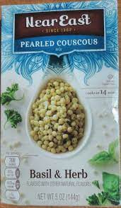 Simmer at a medium boil for 8 minutes uncovered (product will be soupy). Near East Pearled Couscous Garlic Herb 5 Ounce Paper Box