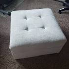 18'' Wide Velvet Cube Ottoman with Storage Everly Quinn