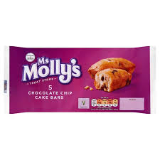Ms Molly S Chocolate Chip Cake Bars 5 Pack Tesco Groceries