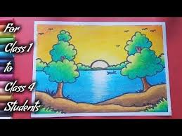 Pastel Colour Landscape Drawing Youtube In 2020 Oil Pastel Drawings Landscape Drawings Colorful Landscape