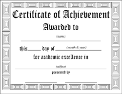 Track your progress as you pay off your debt with this downloadable coloring chart! Free Downloadable Pdf Certificates Awards Teachnet Com Certificate Of Achievement Good Grades Certificate Of Achievement Template