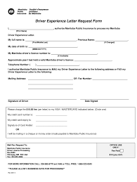 2014 Canada Driver Experience Letter Request Form Fill Online Printable Fillable Blank Pdffiller
