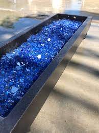 The glass is complimented by a bag designed. Element Cobalt Blue Reflective 1 4 Fire Glass Walmart Com Walmart Com