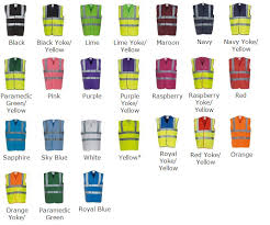 Hi Vis 2 Band Braces Yoko Waistcoat 24 Colour Yk001