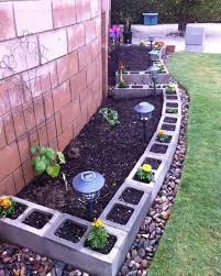 Raised And Enclosed Garden Bed Cinder Block Garden Garden Edging Lawn Edging
