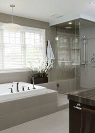 Grey bathrooms are elegant as the impression it creates. Love The Clean And Simple In A Bath Houzz Contemporary Bathrooms Bathroom Design Bathroom Remodel Master