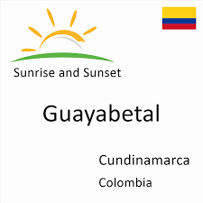 Este 19 y 20 de agosto entre 8 a.m. Sunrise And Sunset Times In Guayabetal Cundinamarca Colombia