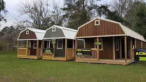 The front and/or rear porch is pre built as part of the cabin and can be built in any size. Premier Portable Buildings Of Monticello Home Facebook