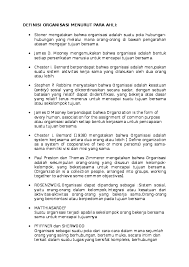 Doc Definisi Organisasi Menurut Para Ahliian Febriant Ian Febrian Academia Edu