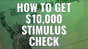 How To Get A 10 000 Stimulus Check Youtube