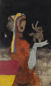 Biola Lent Project 2020 M F Hussain I Saffronart Winter Auction I December 11 2013 Indian Art Fine Art Saffronart Auction Figure Painting Sketch Painting
