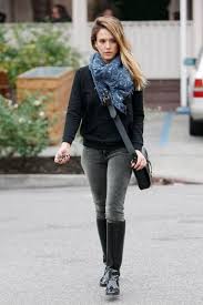 Black Boots With Jeans Cheap Shoes Fashion Jessica Alba Casual Jessica Alba Style