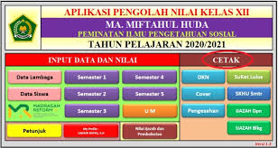 Dengan menginputkan semua data nilai hasil ujian pada menu kolektif maka anda sudah bisa mencetak skhus berdasarkan nama siswa. Aplikasi Pengolah Nilai Untuk Tingkat Mi Mts Dan Ma Tahun Pelajaran 2020 2021 Admin Bawean