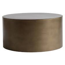 Table Metal Dia 60 X H 30 Cm Honey Gold In 2020 Drum Coffee Table Table Coffee Table