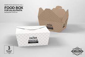 Download Salad Food Box Packaging Mockup Food Box Packaging Packaging Mockup Free Packaging Mockup