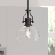 Thinking of hanging a pendant above your kitchen island bench? Beloit Farmhouse Kitchen Island Mini Pendant Ceiling Light Clear Seeded Glass Overstock 28387068
