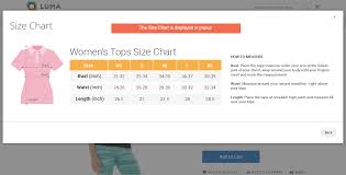 Bsscommerce Size Chart Extension For Magento 2 Firebear
