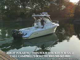 Been docking a twin outboard and having trouble? 23 Polar Walk Around Boat Campbell S Boat Works Inc