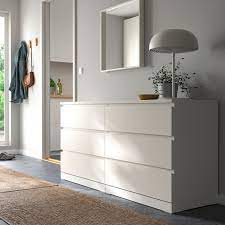 Kostenlose lieferung für viele artikel! Malm Kommode Mit 6 Schubladen Weiss 160x78 Cm Ikea Osterreich
