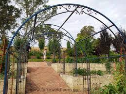 Garden obelisk trellis for climbing plants, wrought iron metal trellis flower support for climbing vines, rose and plants, outdoor green steel tall tower w/ 6.2ft height 3.3 out of 5 stars 39 $35.00 $ 35. Garden Arches Rose Arbours Farmweld