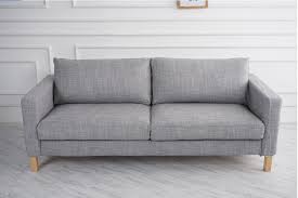1 Karlstad Covers In Fabric Matchs Isunda Gray Color Lindakale Ikea Karlstad Sofa Karlstad Sofa Small Couch In Bedroom