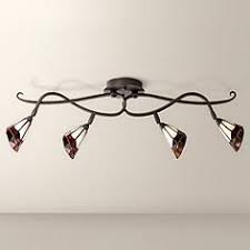 Some light kits are fairly universal, installing easily and working with a wide range of fans. Pro Track Tiffany Glass Scroll Ceiling Track Light Track Lighting Tiffany Glass Track Lighting Kits