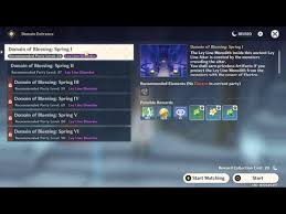 Domain Domain Of Guyun Level 1 Domain Of Blessing Spring I Genshin Impact Youtube