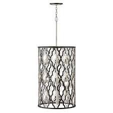 (33hx33w) 6' of chain & 6' of wire. Hinkley Portico 9 Light Quatrefoil Chandelier In Glacial Lightsonline Com
