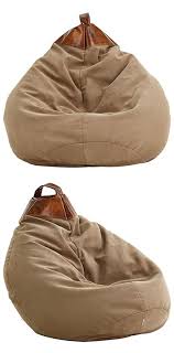 Sitzsack Braun Leder Textil Sackchen Sitzsack Sitzen