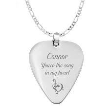 Engraved Guitar Pick Guitar Pick Necklace Personalized Etsy Guitar Jewelry Guitar Pick Necklace Stainless Steel Necklace