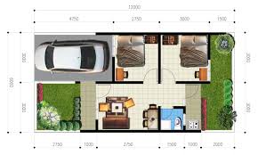 Desain rumah mungil type 36. Desain Rumah Type 36 Luas Tanah 60 Tanpa Taman Cek Bahan Bangunan