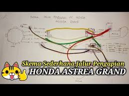 Wiring diagram kabel cdi,jalur kabel cdi motor yg kebanyakan beredar,jalur kabel cdi. Skema Jalur Pengapian Honda Astrea Grand Full Video Youtube