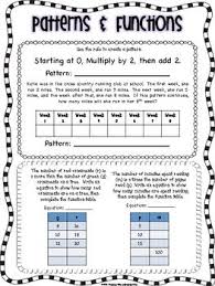 Free Patterns Functions And Coordinate Graphing Quiz Or Review With Answer Key Math Patterns Coordinate Graphing Grade 6 Math
