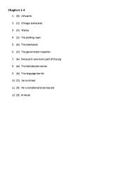 Many were content with the life they lived and items they had, while others were attempting to construct boats to. The Jungle Quizzes Chapters 1 31 With Answer Key By Subject Matter Expert