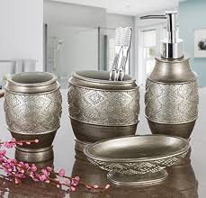Bathroom accessories set, concrete bathroom set, bathroom organizer, toothbrush holder, cement dish, industrial bathroom set add to favorites. The 9 Best Luxury Bathroom Accessory Sets For 2020