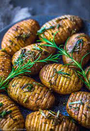 Rosemary Garlic Mini Hasselback Potatoes Wholesome Patisserie Recipe Vegan Christmas Dinner Christmas Dinner Side Dishes Christmas Dinner Sides