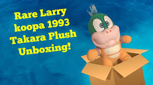 Cartoons) is a loyal servant of his koopa king father bowser, who worked with his other siblings.he was named after the singer, larry mullen jr. Rare Larry Koopa 1993 Takara Plush Unboxing Youtube